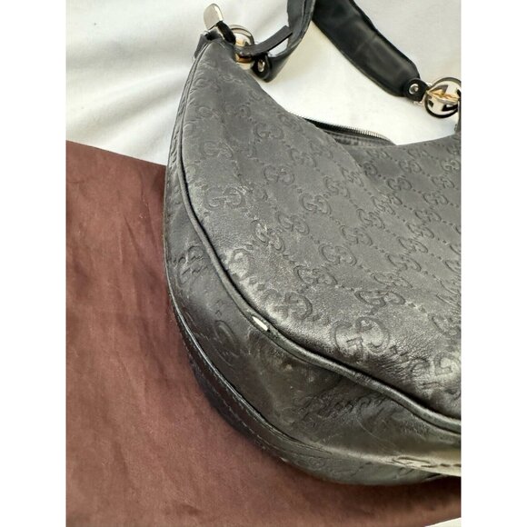 Gucci Guccissima Hobo GG Leather Twins Medium Shoulder Bag Brown - Picture 12 of 16